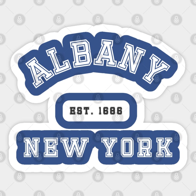 Albany NY Sticker by Proud Town Tees